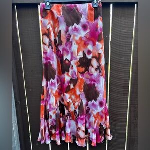 Multicolor Women's Midi Skirt